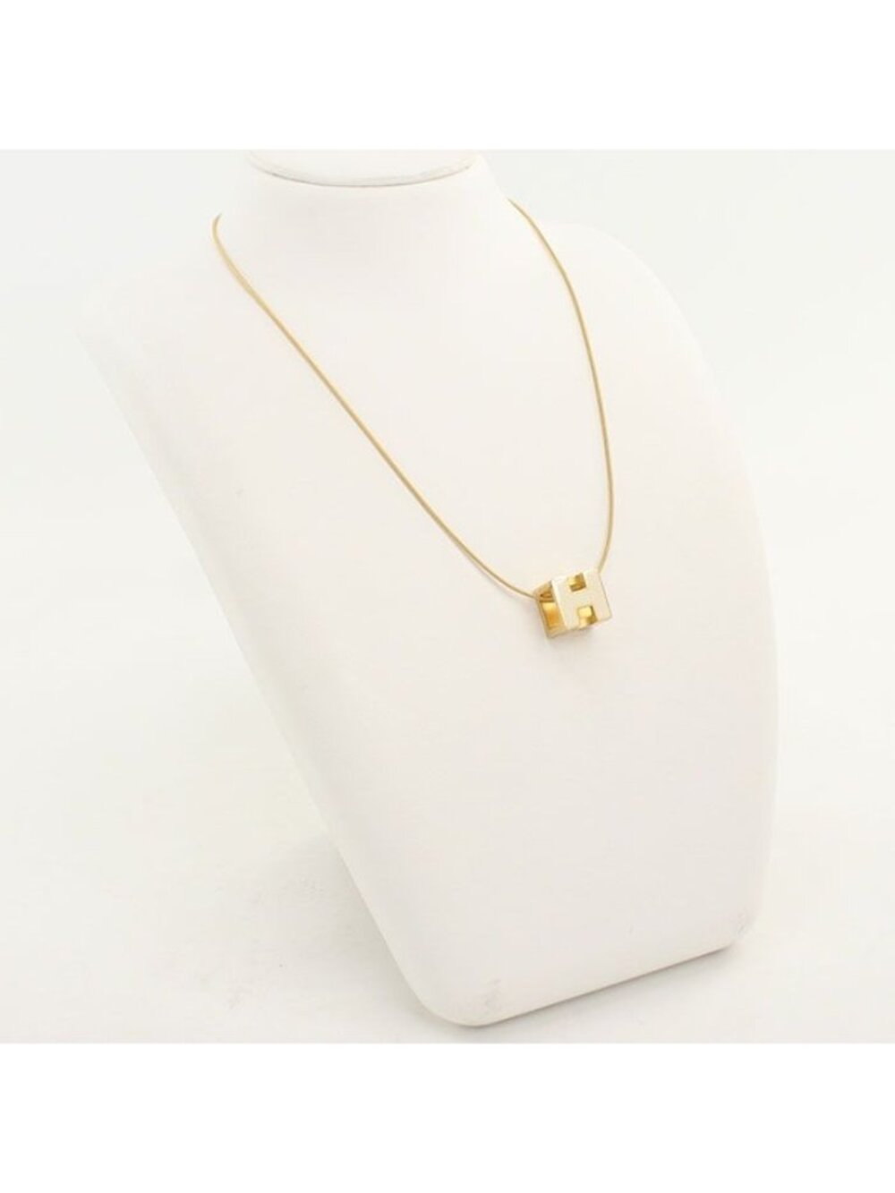 Hermes Cage D'h Necklace Metal